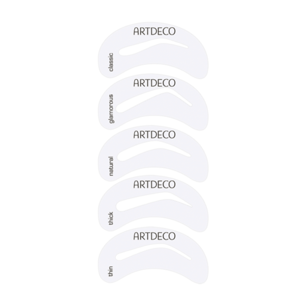 Artdeco 5 Augenbrauen-Schablonen mit Pinsel 1 Stück