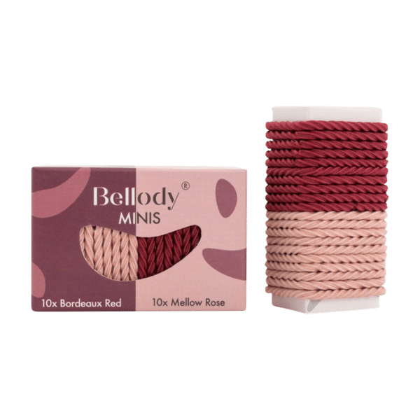 Bellody Mini Haargummis Rose/Rot 20 Stück